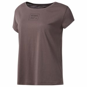 Reebok GS Training Supply Easy T Shirt Damen - Grau - DE 937-OLB